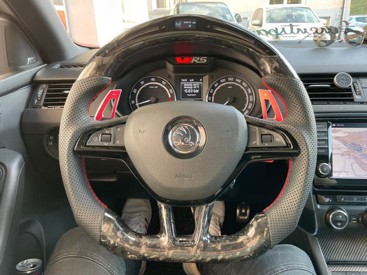 Skoda Sport Steering Wheel Forged Carbon (LED)