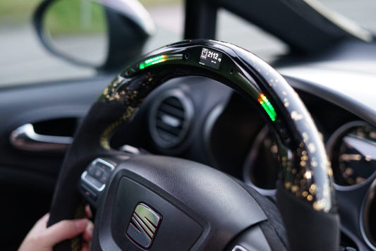 Seat Cupra Sports Steering Wheel Forged Carbon Color Splitter (LED)