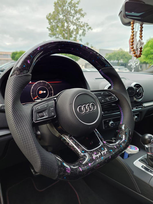 Audi Sportlenkrad Forged Carbon Farbsplitter