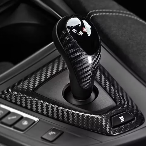 BMW Gear Selector/Gear Surround Cover Carbon/Red