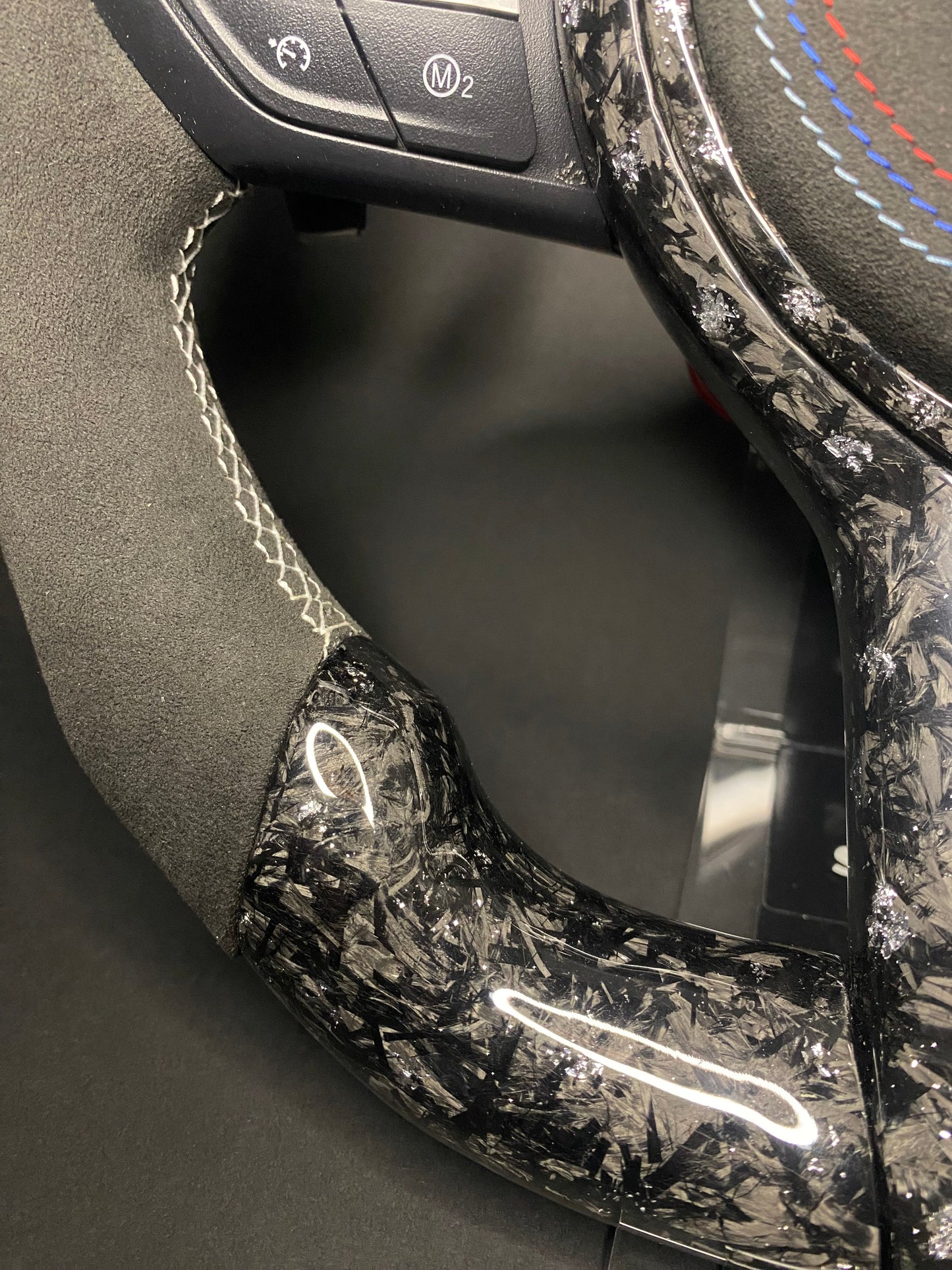 BMW Sport Steering Wheel Forged Carbon LED (Upgrade to Facelift)