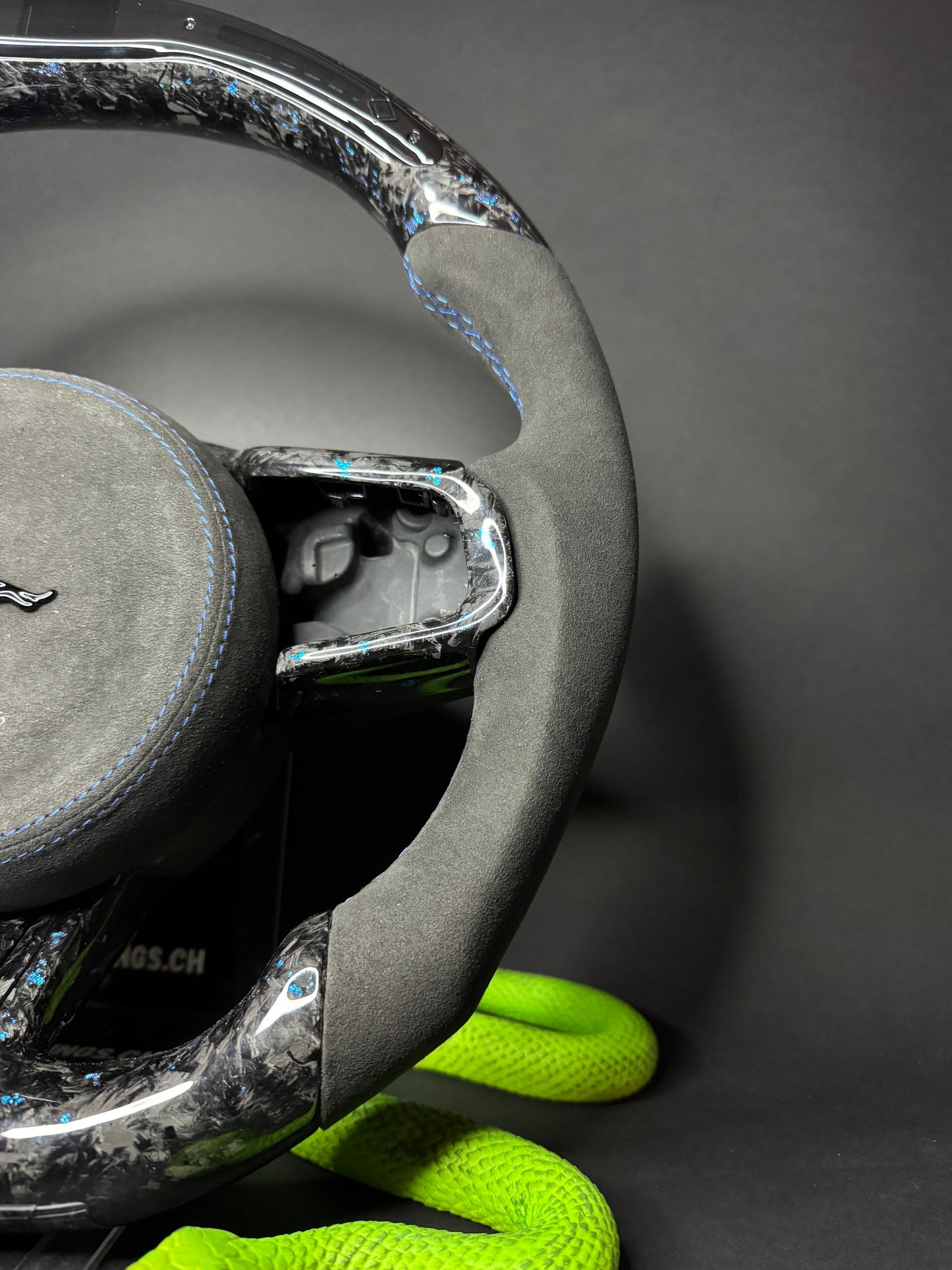 Jaguar Sport Steering Wheel Forged Carbon Color Splitter (LED)