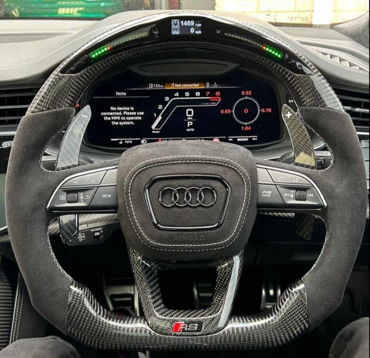 Audi Sport Steering Wheel Carbon (LED)