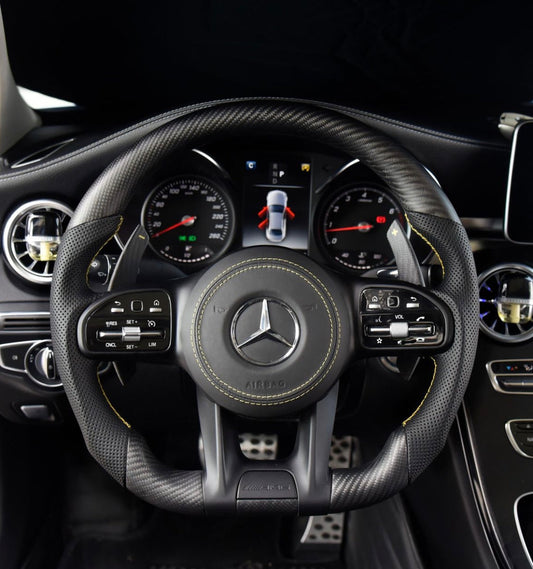 Mercedes AMG Sport Steering Wheel Carbon Matt