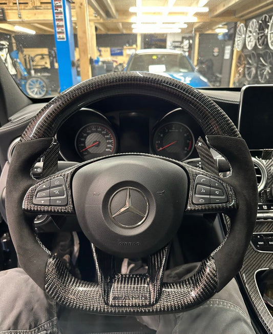 Mercedes AMG Carbon Sports Steering Wheel