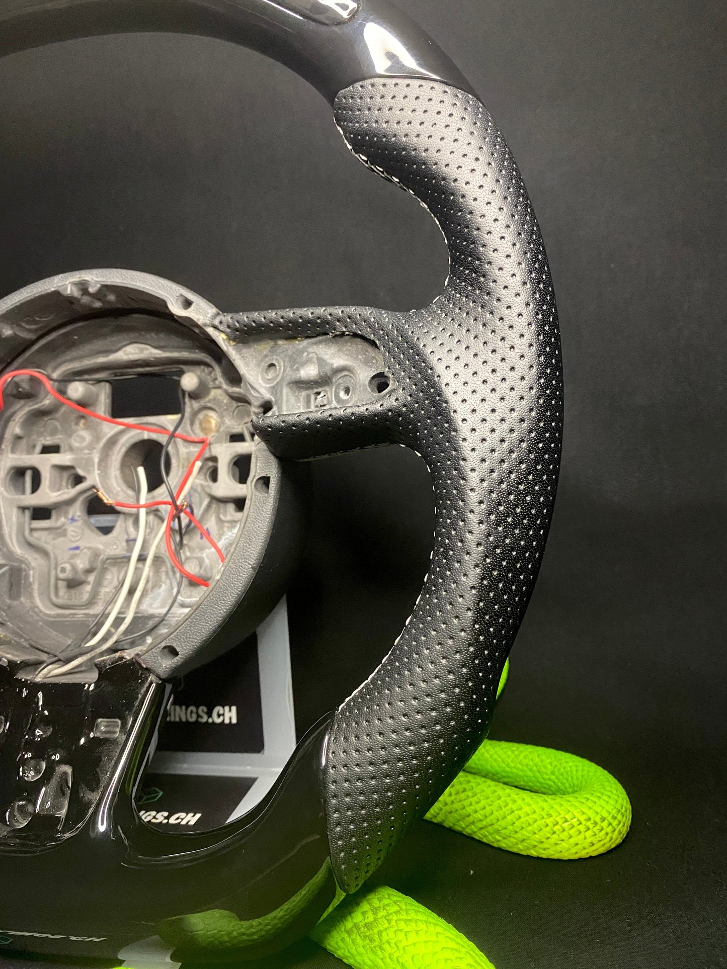 Audi Sport Steering Wheel Black Gloss (LED)