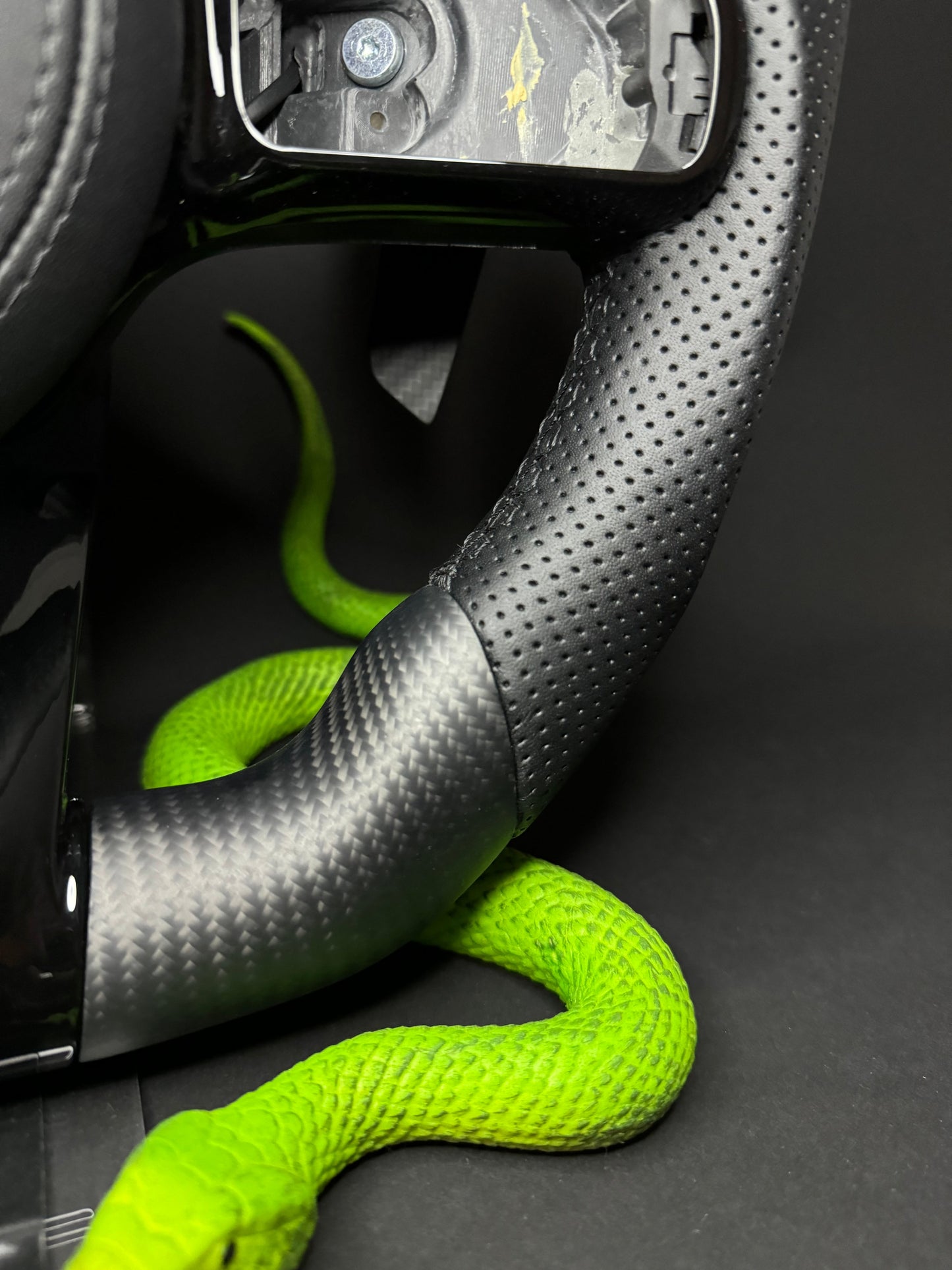 Mercedes AMG Sport Steering Wheel Carbon Matt (LED)