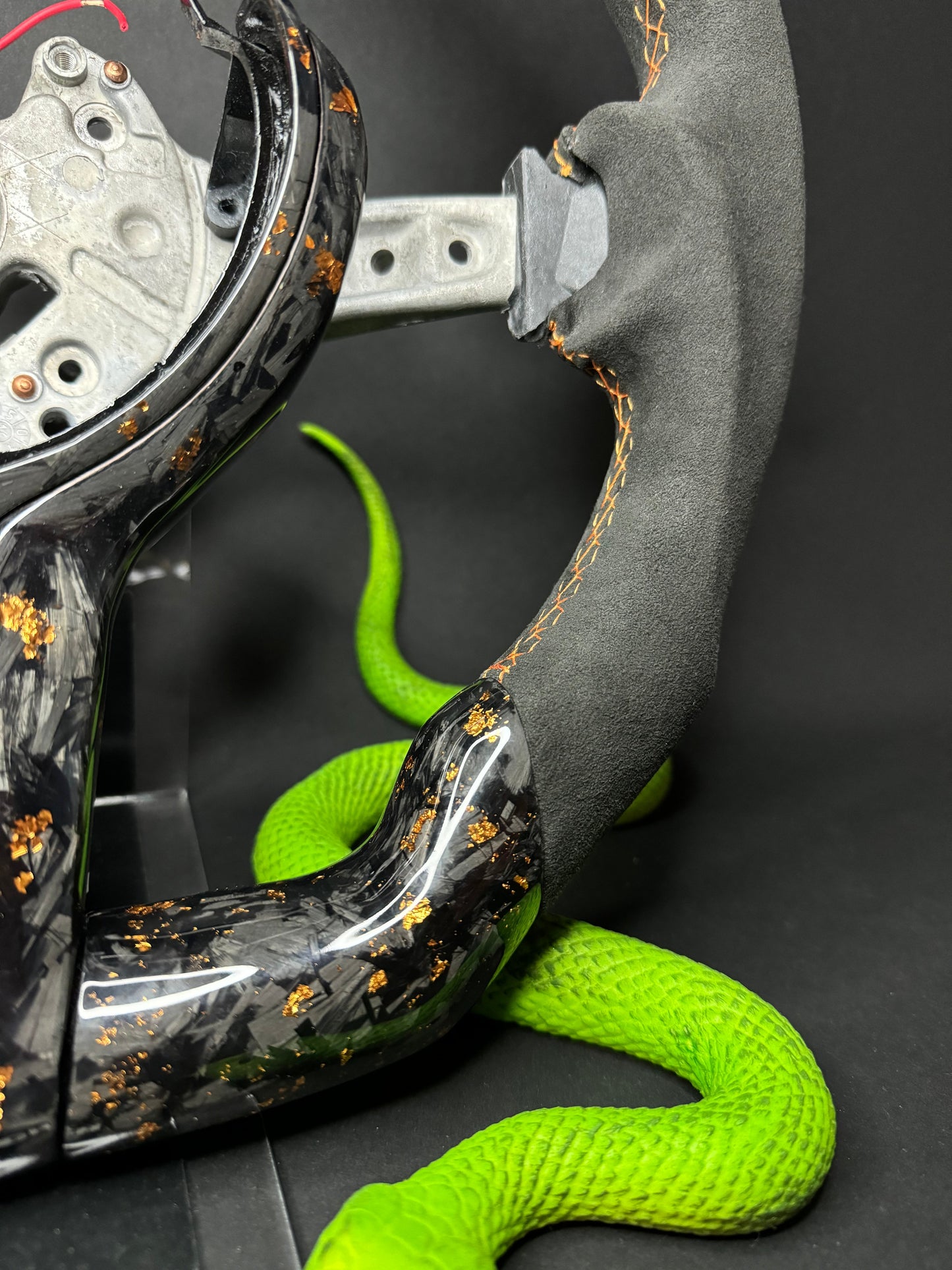 BMW Sport Steering Wheel Forged Carbon Color Flakes (LED) F-Series