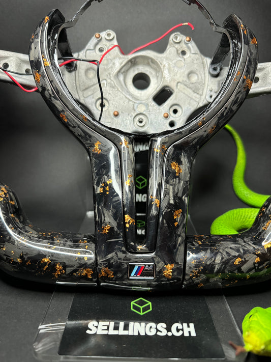 BMW Sport Steering Wheel Forged Carbon Color Flakes (LED) F-Series