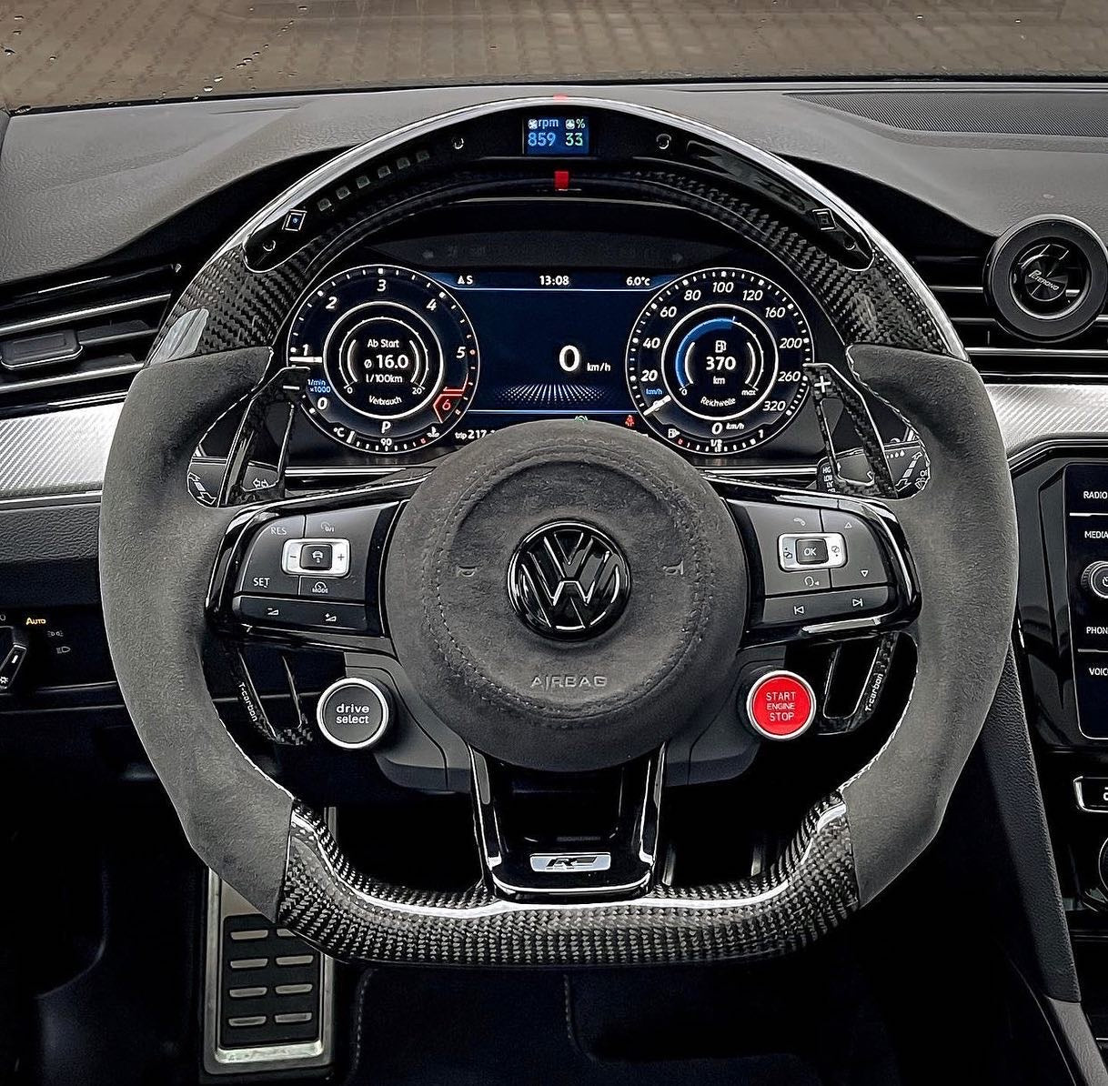 VW Golf 7/7.5 Sport Steering Wheel Carbon R8 (LED)