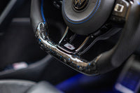 VW Golf 7/7.5 Sports Steering Wheel Forged Carbon Color Splitter (LED)