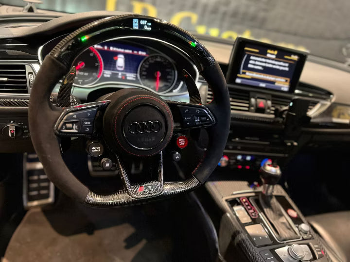 Audi Sport Steering Wheel Carbon LED (R8 upgrade)