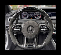 Mercedes AMG Carbon LED Sports Steering Wheel (Upgrade to Facelift)
