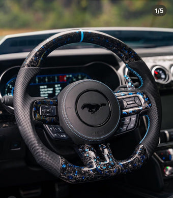 compare product Ford Mustang Sport Steering Wheel Forged Carbon Color Splitter