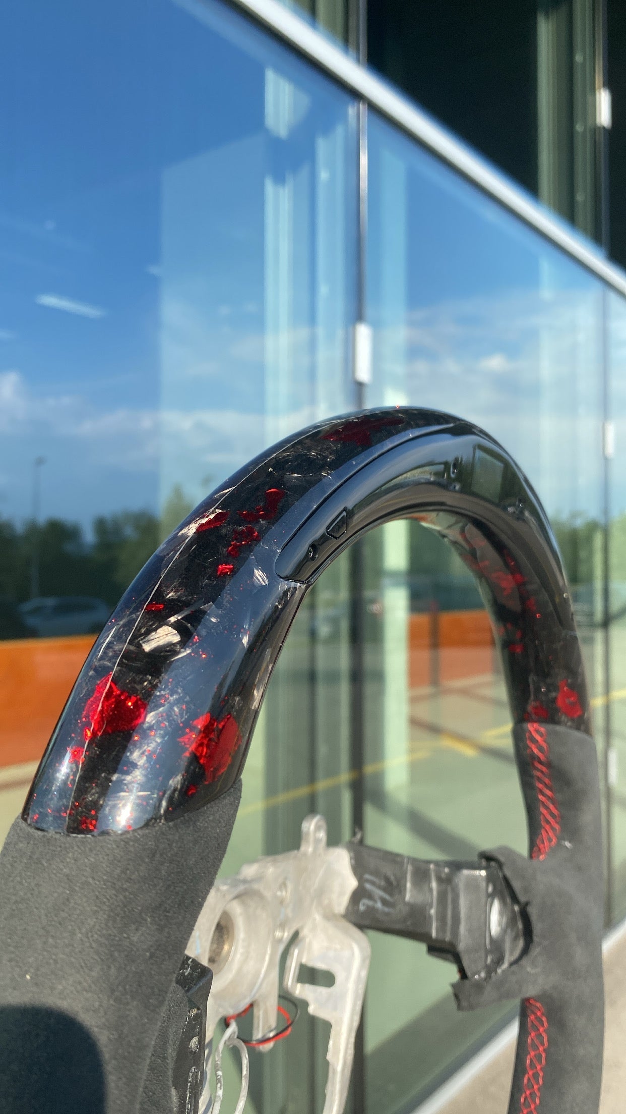 Subaru Sport Steering Wheel Forged Carbon Color Splitter (LED)