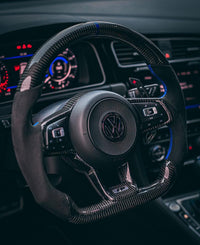 VW Golf 7/7.5 Carbon Sports Steering Wheel