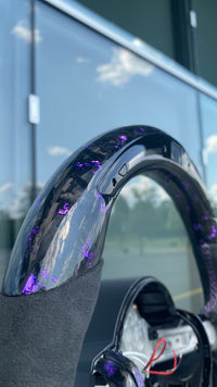 BMW Sport Steering Wheel Forged Carbon Color Flakes (LED) F-Series