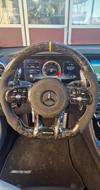 Mercedes AMG Sport Steering Wheel Forged Carbon Color Splitter (Upgrade to Facelift)