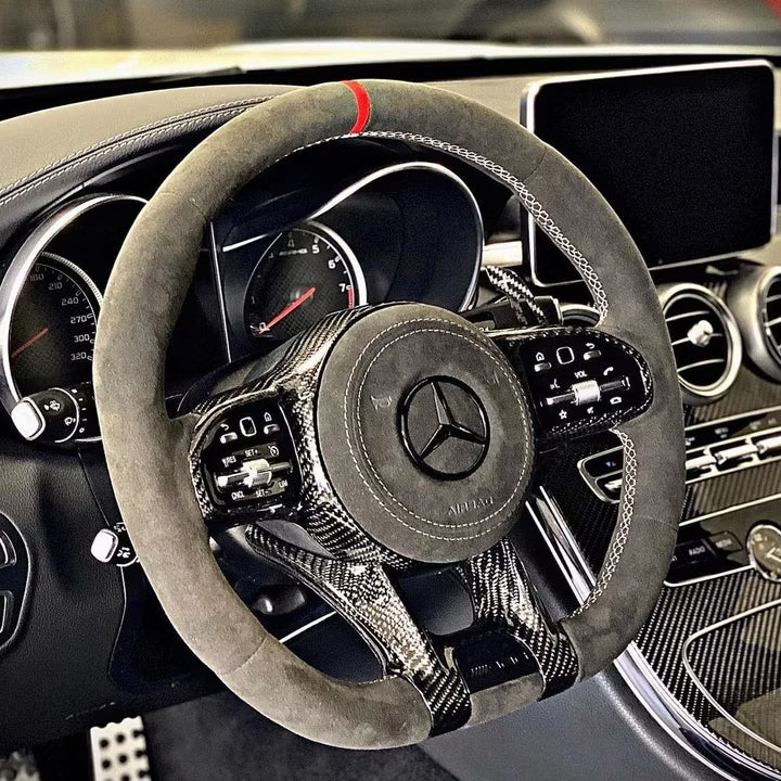 Mercedes AMG Sport Steering Wheel Alcantara