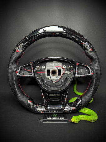 compare product Mercedes AMG Sport Steering Wheel Forged Carbon Color Splitter (LED)
