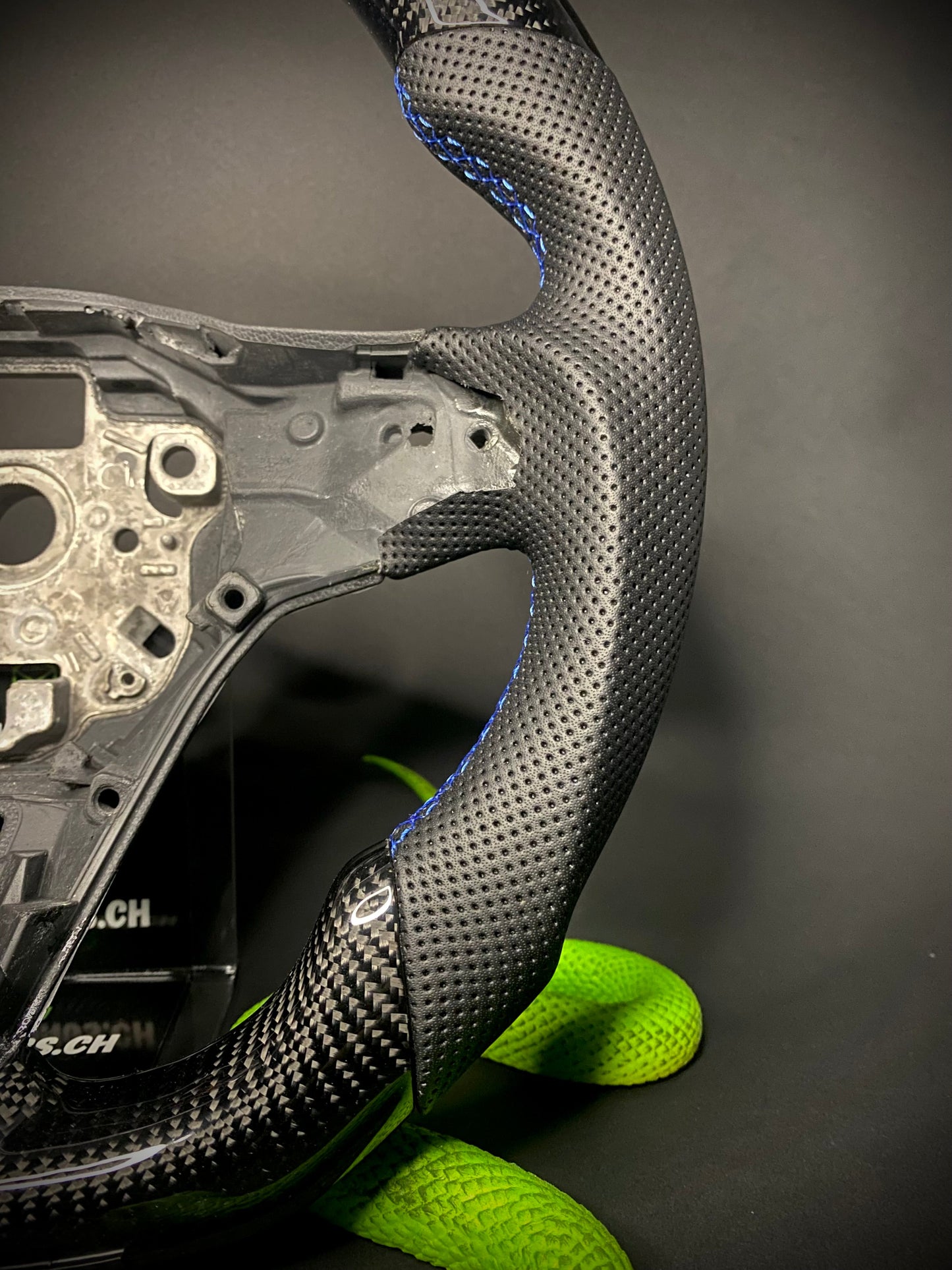 VW Golf 8 Carbon Sports Steering Wheel (LED)