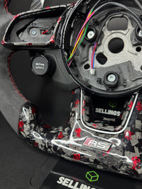Audi Sport Steering Wheel Forged Carbon Color Splitter