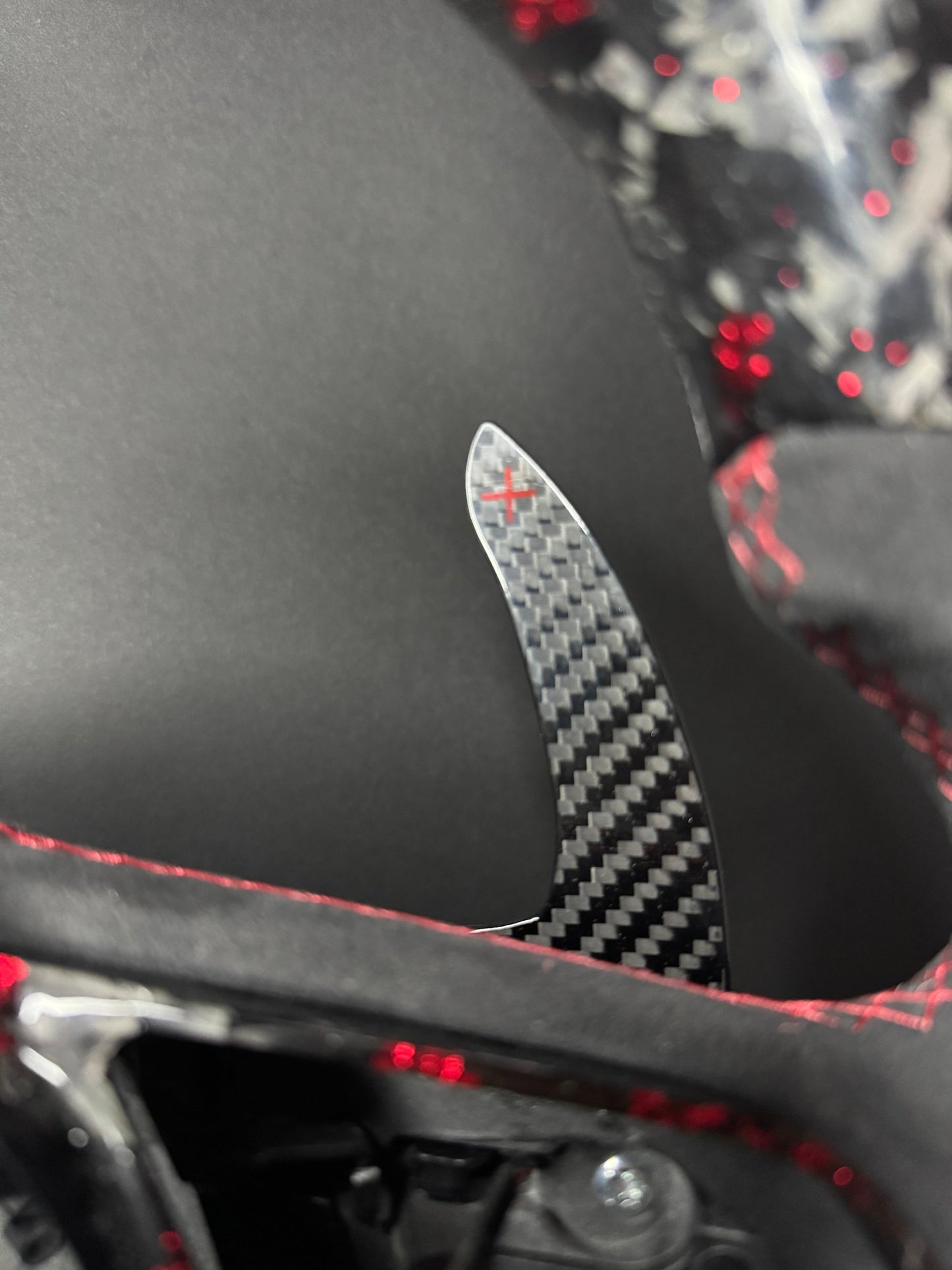 Audi Sport Steering Wheel Forged Carbon Color Splitter