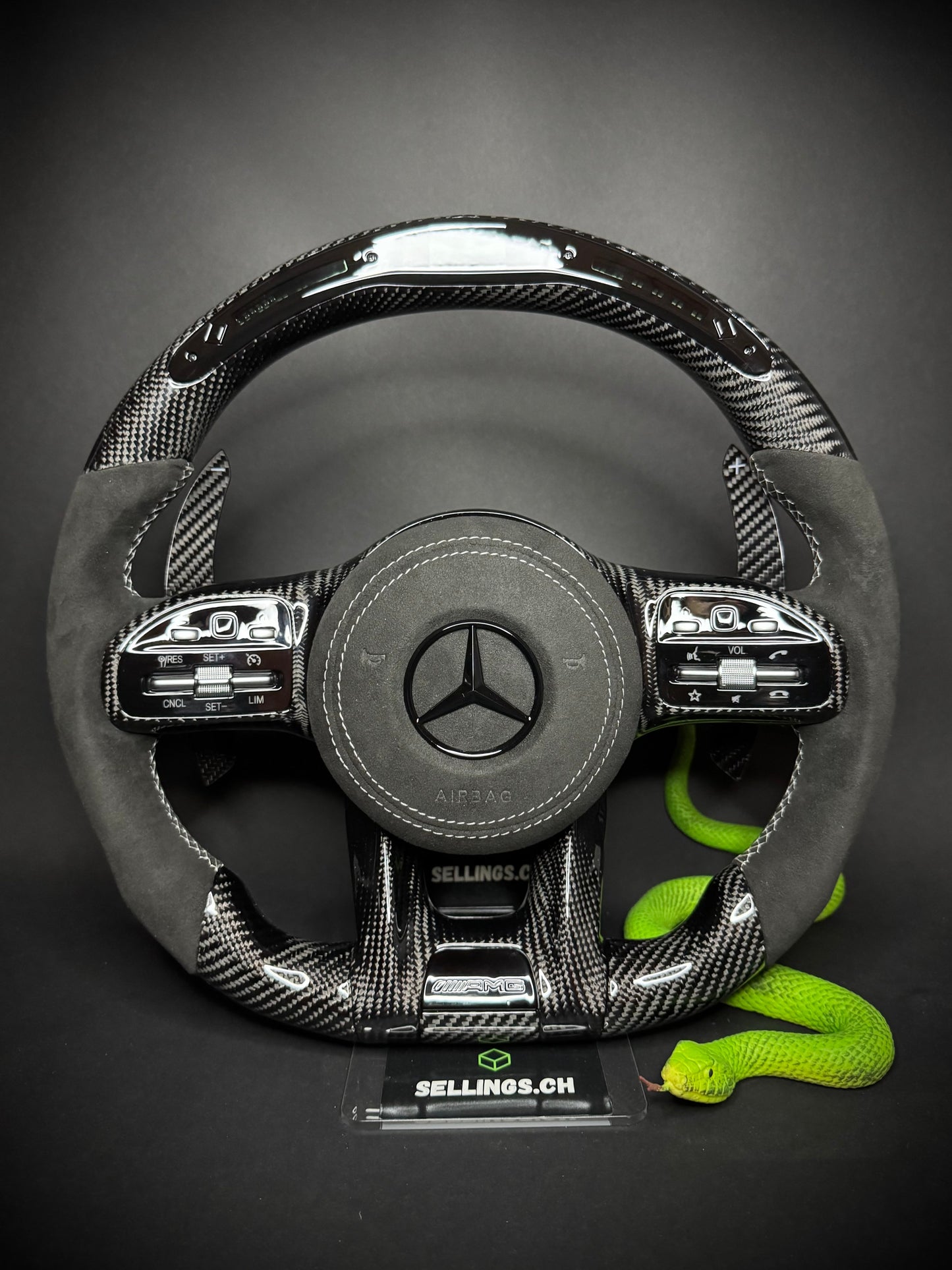 Mercedes AMG Sport Steering Wheel Carbon (LED)