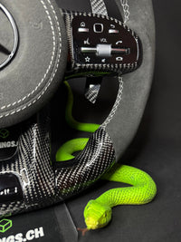 Mercedes AMG Carbon LED Sports Steering Wheel (Upgrade to Facelift)