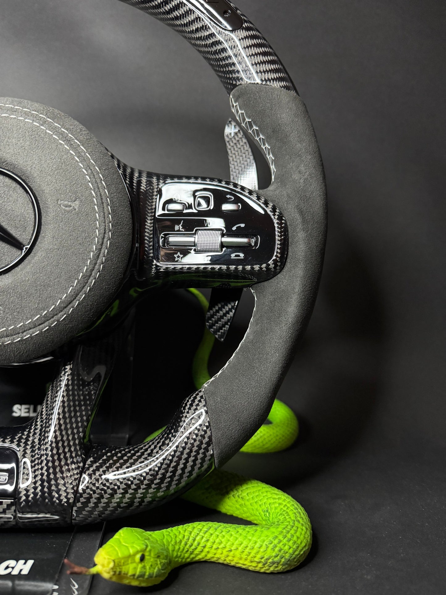 Mercedes AMG Carbon LED Sports Steering Wheel (Upgrade to Facelift)
