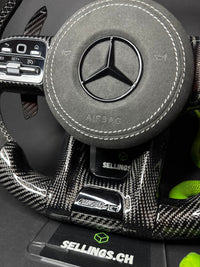 Mercedes AMG Carbon LED Sports Steering Wheel (Upgrade to Facelift)