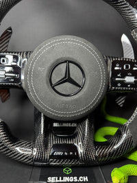 Mercedes AMG Carbon LED Sports Steering Wheel (Upgrade to Facelift)