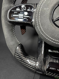 Mercedes AMG Carbon LED Sports Steering Wheel (Upgrade to Facelift)