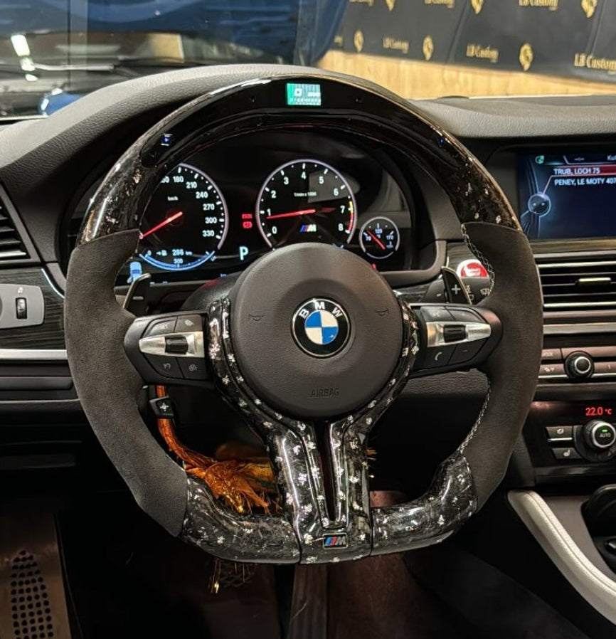 BMW Sport Steering Wheel Forged Carbon LED (Upgrade to Facelift)
