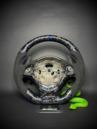 compare product BMW Sports Steering Wheel Forged Carbon Color Flakes E-Series