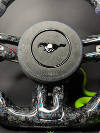 Ford Mustang Sports Steering Wheel Forged Carbon Color Splitter (LED)