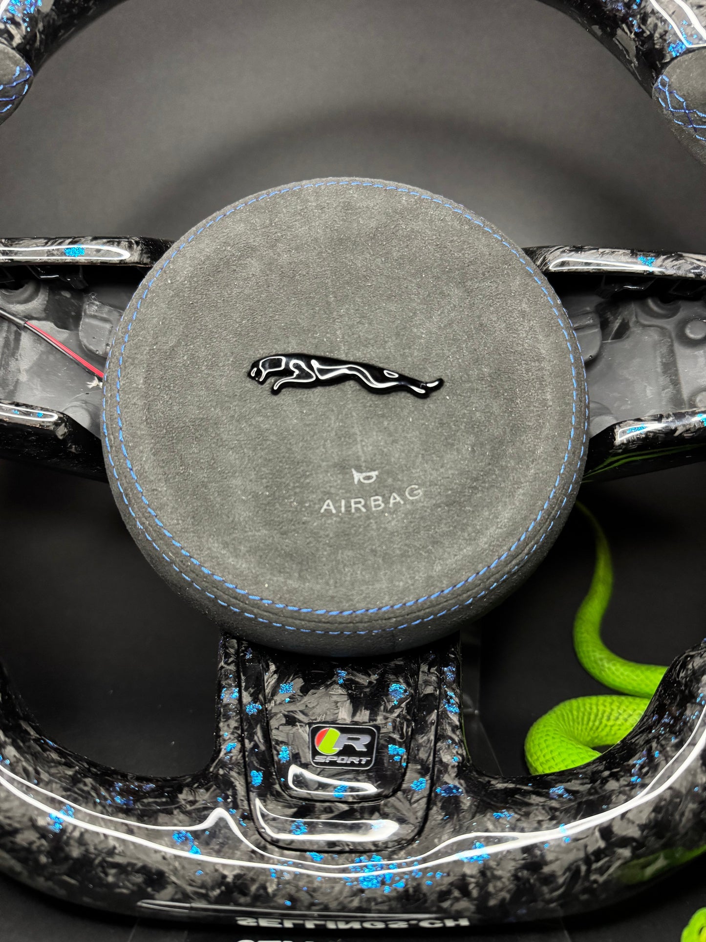 Jaguar Sport Steering Wheel Forged Carbon Color Splitter (LED)