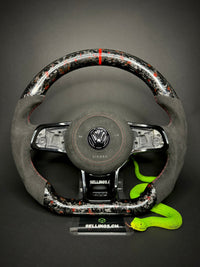 VW Golf 7/7.5 Sports Steering Wheel Forged Carbon Color Splitter