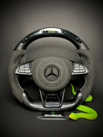 compare product Mercedes AMG Sport Steering Wheel Carbon (LED)