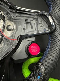 VW Golf 7/7.5 Sports Steering Wheel Forged Carbon Color Splitter (LED)