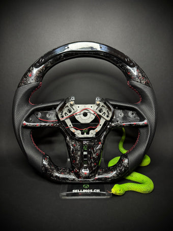 compare product Nissan GTR Sports Steering Wheel Forged Carbon Color Splitter (LED)