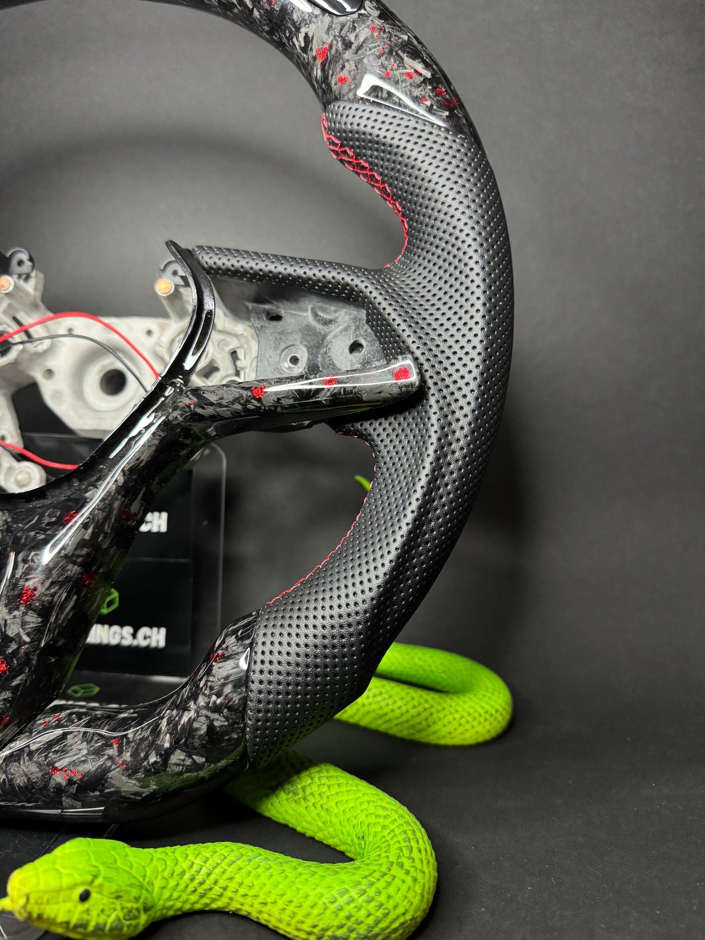 Nissan GTR Sports Steering Wheel Forged Carbon Color Splitter (LED)