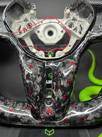 Nissan GTR Sports Steering Wheel Forged Carbon Color Splitter (LED)