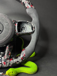 Mercedes AMG Sport Steering Wheel Forged Carbon Color Splitter