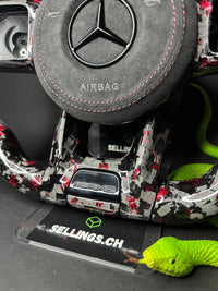 Mercedes AMG Sport Steering Wheel Forged Carbon Color Splitter
