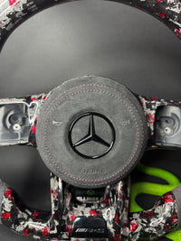Mercedes AMG Sport Steering Wheel Forged Carbon Color Splitter (Upgrade to Facelift)