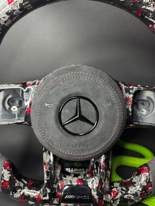 Mercedes AMG Sport Steering Wheel Forged Carbon Color Splitter (Upgrade to Facelift)
