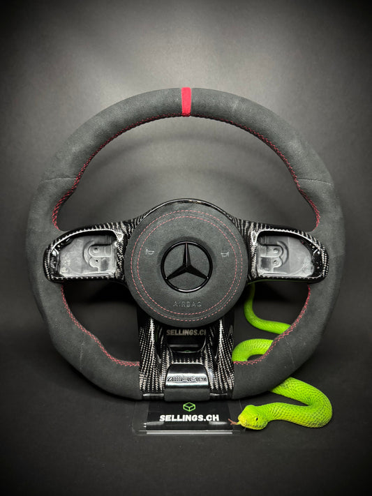 Mercedes AMG Sport Steering Wheel Alcantara