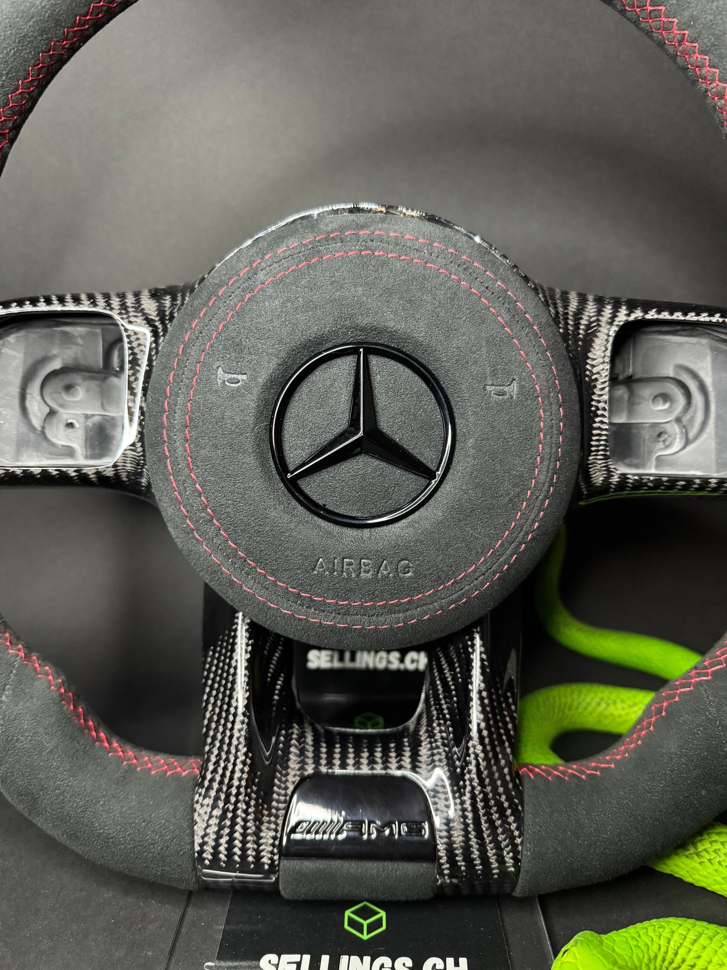 Mercedes AMG Sport Steering Wheel Alcantara