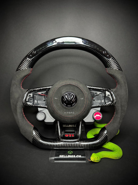 VW Golf 7/7.5 Sport Steering Wheel Carbon R8 (LED)